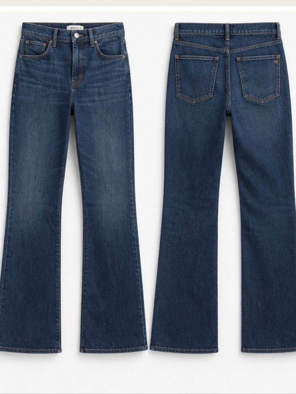 Madewell Relaxed Bootcut High Rise Dark Wash Jeans